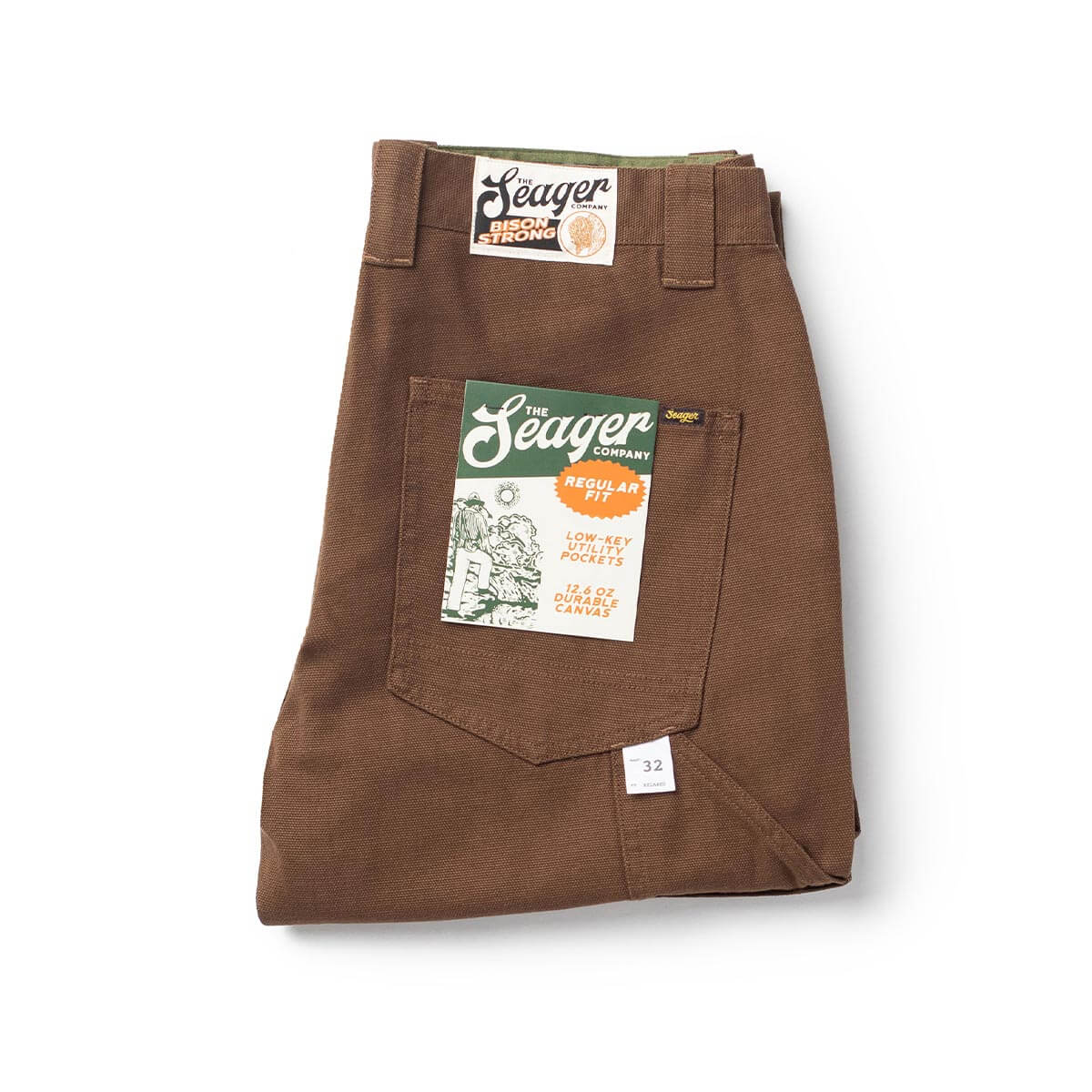 Bison Canvas Pant Tobacco - Image 9