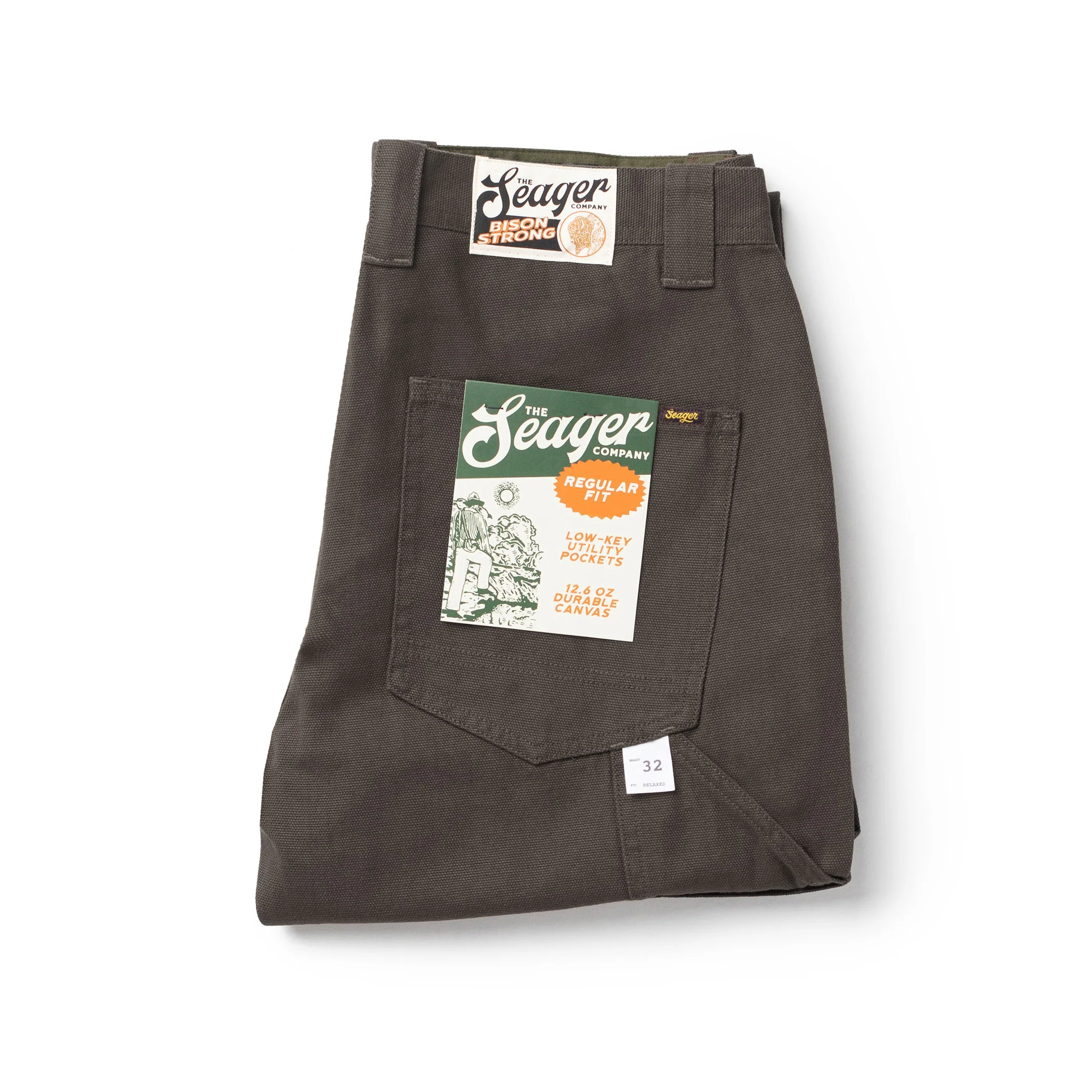 Bison Canvas Pant Darkwood - Image 5