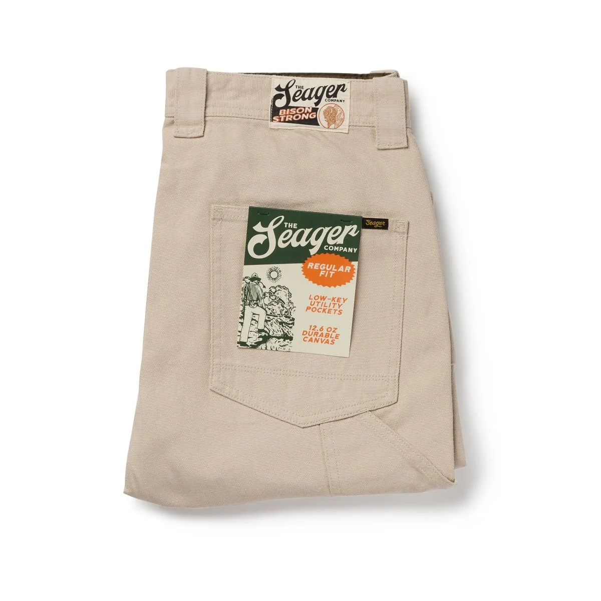 Bison Canvas Pant Stone - Image 8