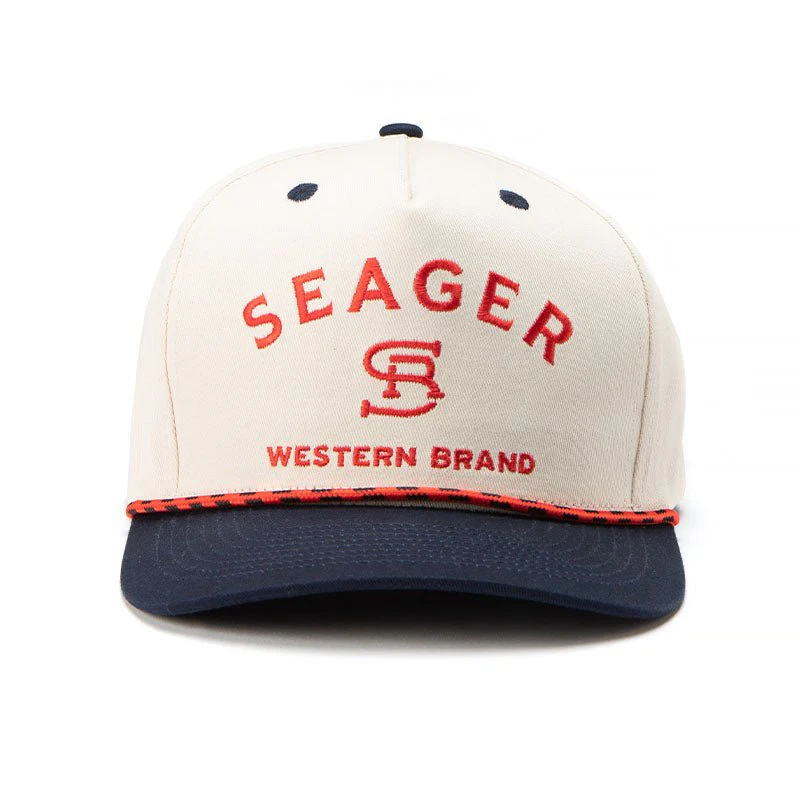 Branded Snapback Cream/Navy - Image 3
