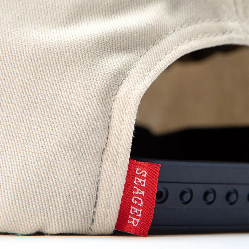 Branded Snapback Cream/Navy - Image 5