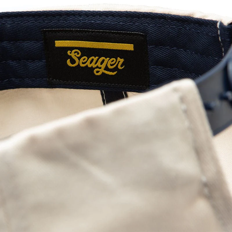 Branded Snapback Cream/Navy - Image 6