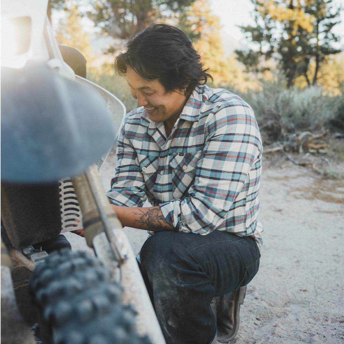 Calico Flannel Cream/Plaid - Image 5