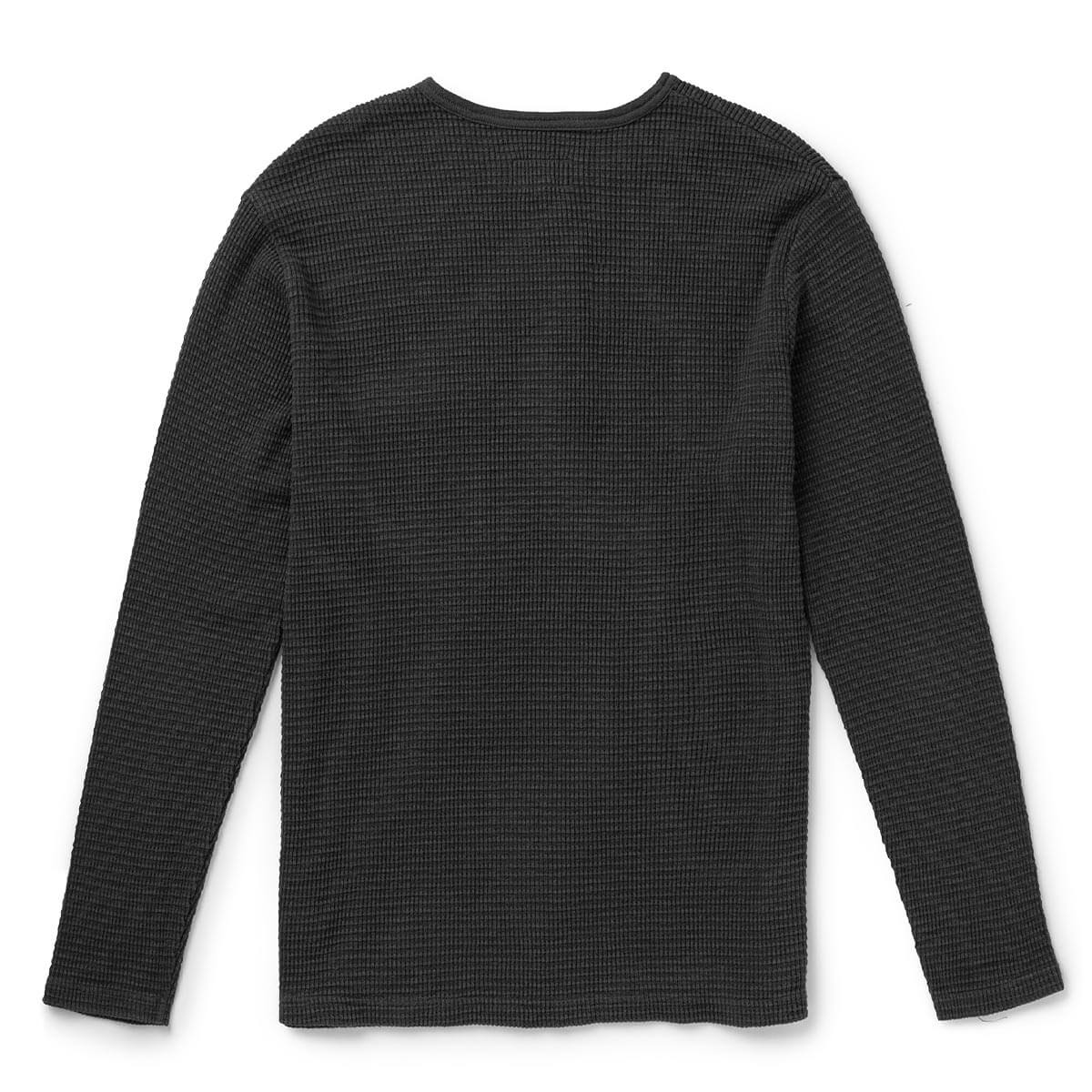 Sawpit Henley LS Thermal Vintage Black - Image 6