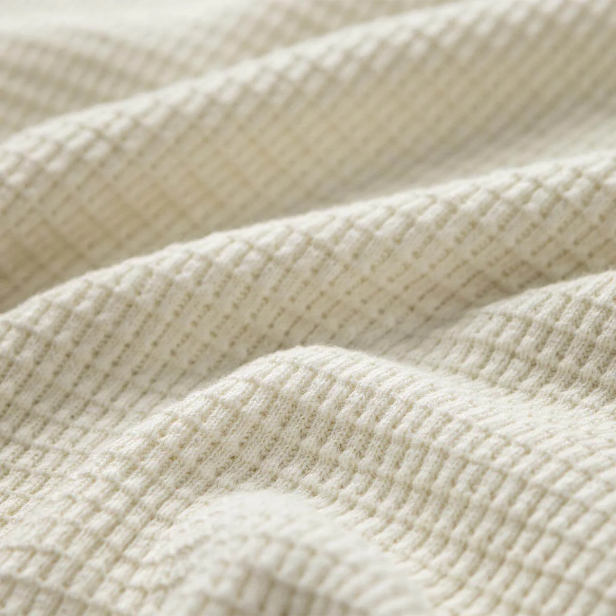 Sawpit Henley LS Thermal Vintage White - Image 4