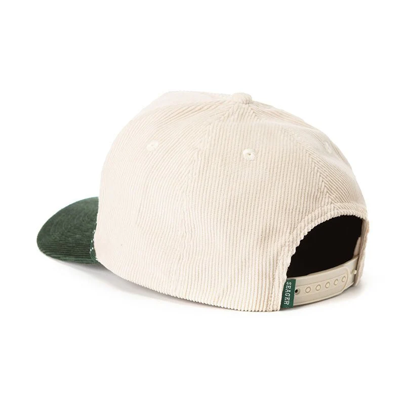 Los Rios Corduroy Snapback Natural/Green - Image 3