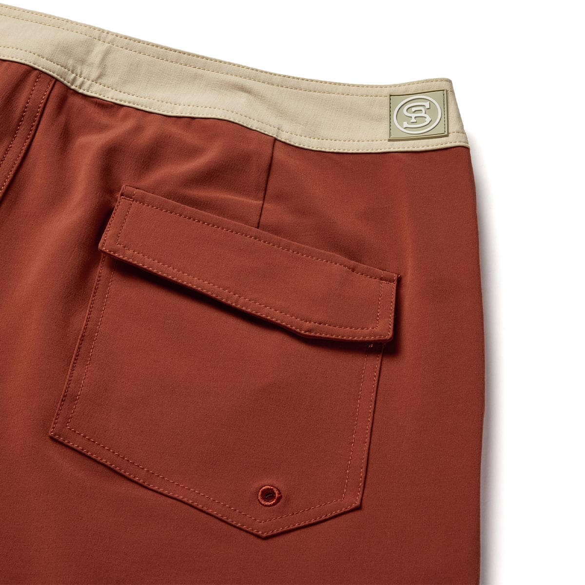 Microdose Scallop Boardshort Red Clay - Image 4
