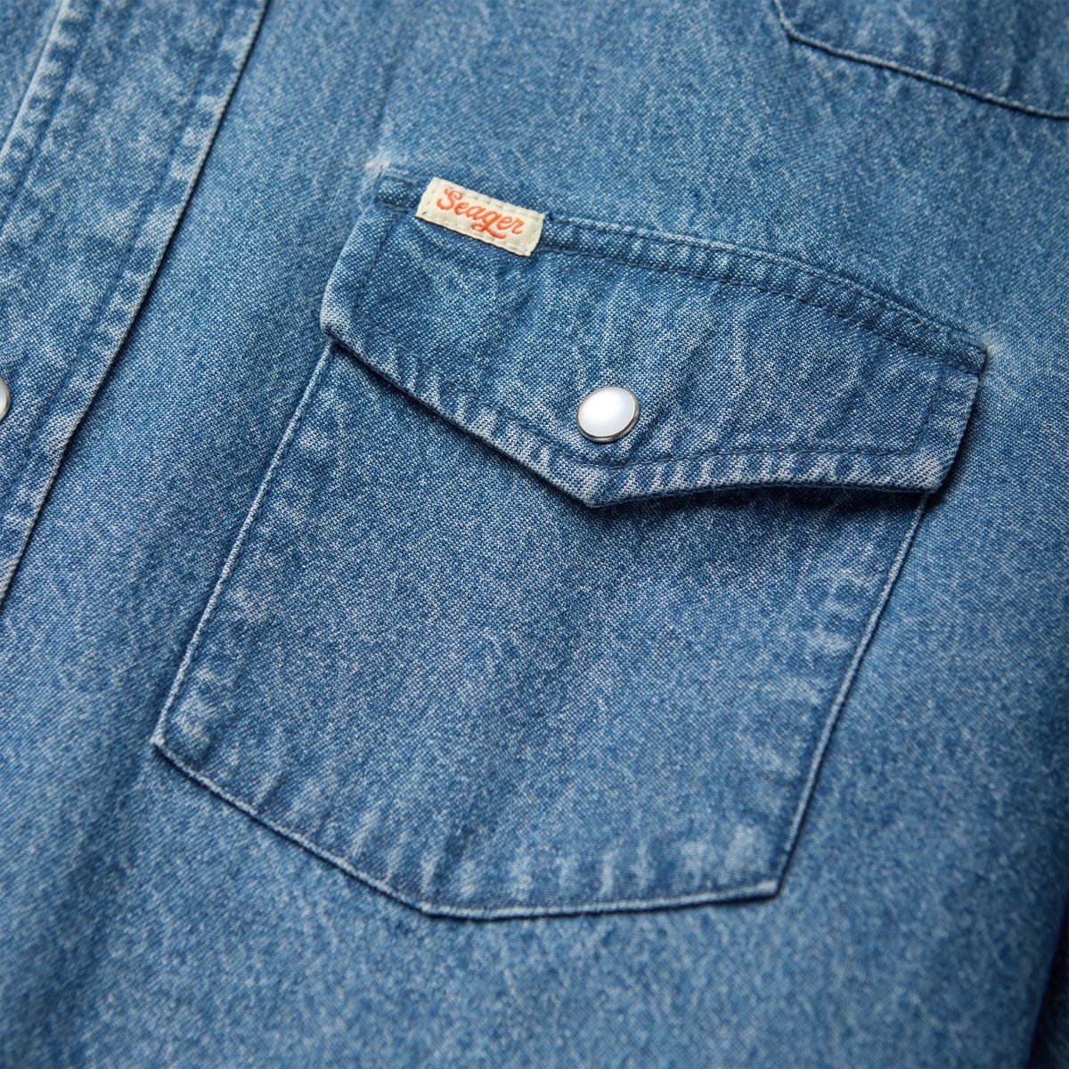 Reagan Pearl Snap Vintage Wash - Image 8