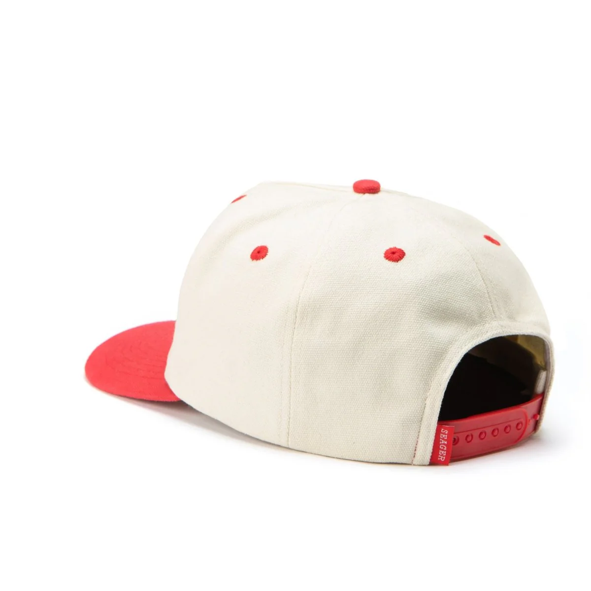 Seager x Birdwell Birdie Snapback Red/Cream - Image 3