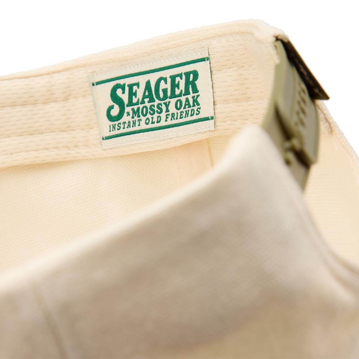 Seager x Mossy Oak Gone Huntin' Snapback Cream/Camo - Image 5