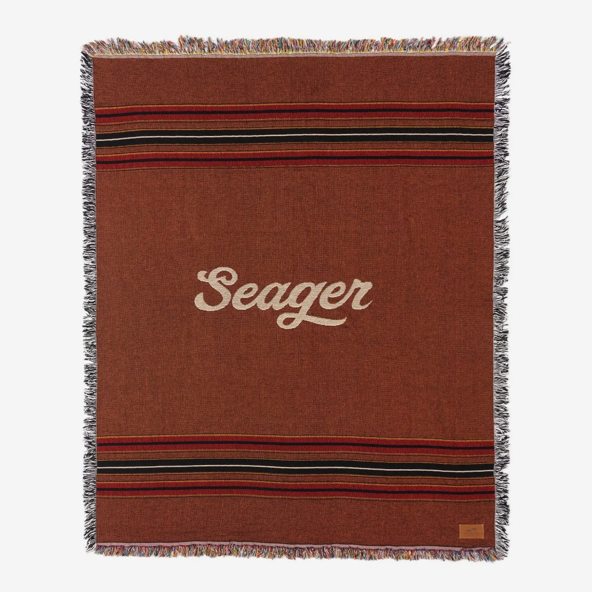Seager x Slowtide Tapestry Blanket Striped Brown - Image 3