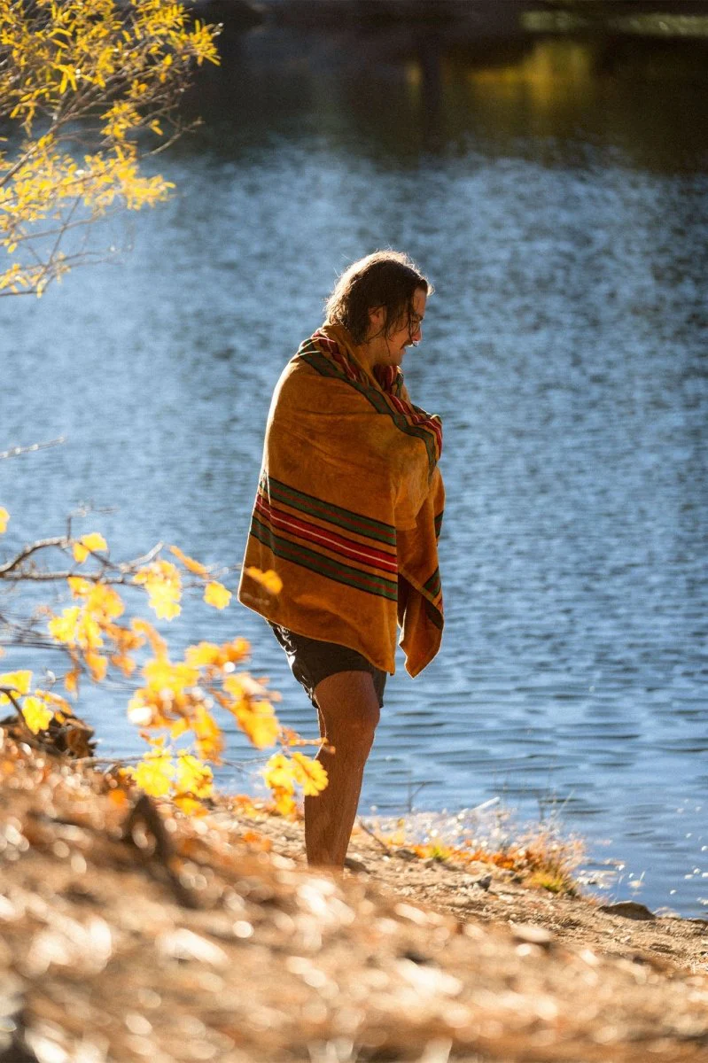 Seager x Slowtide Oversized Beach Towel Mustard - Image 4