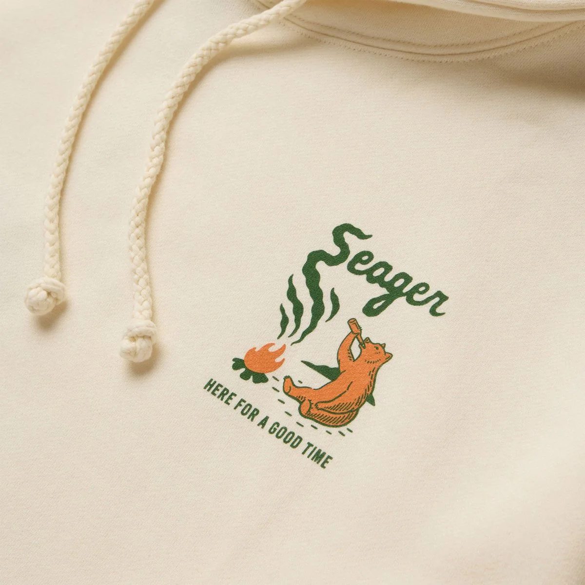 Smokey Mid-Weight Hoodie Bone - Image 3