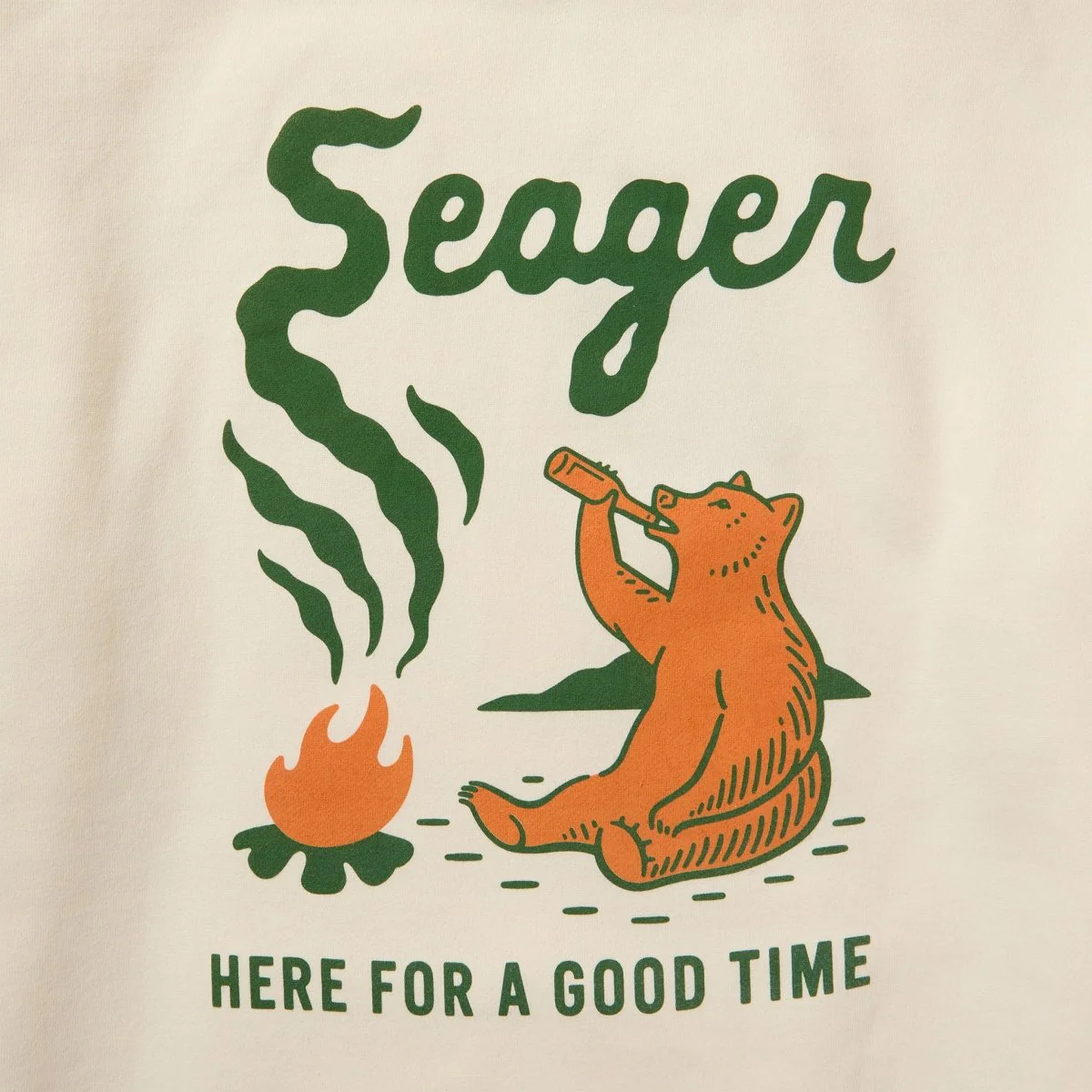 Smokey Mid-Weight Hoodie Bone - Image 4